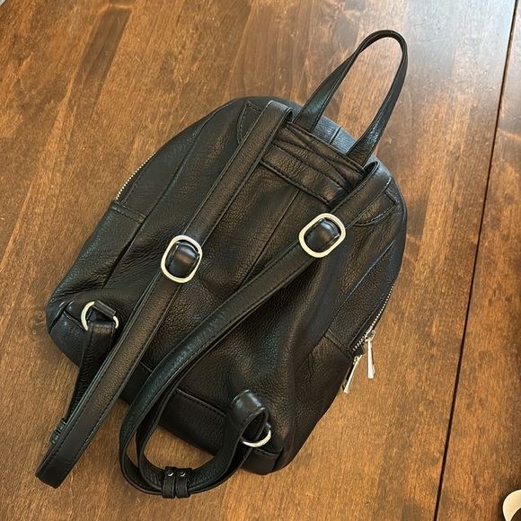 Still Nordic Black Leather Backpack - Picture 5 of 12